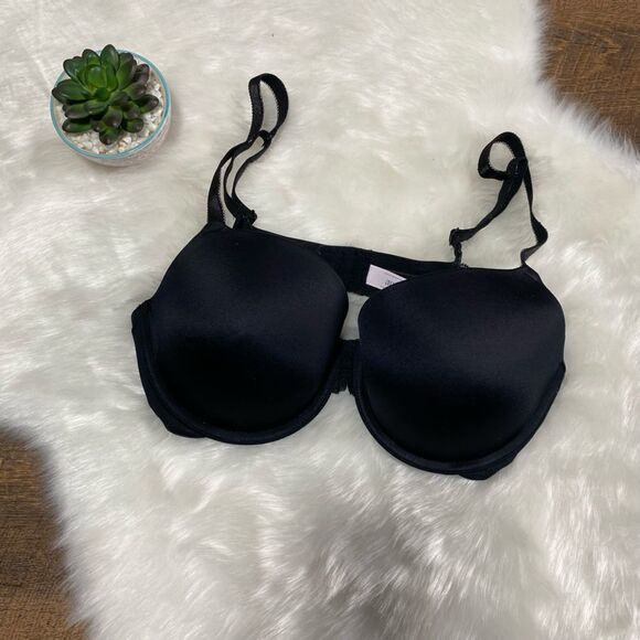 Auden. Padded Cup Laced Back Bra in Black - 36D - NEW - Picture 3 of 6